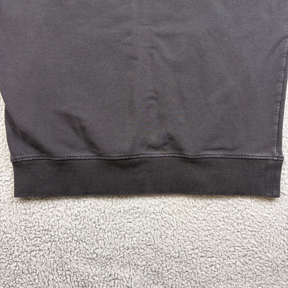 Overtime Hoodie Mens Medium Black Hooded Pullover Bolt Sweatshirt Drawstring - Picture 9 of 15
